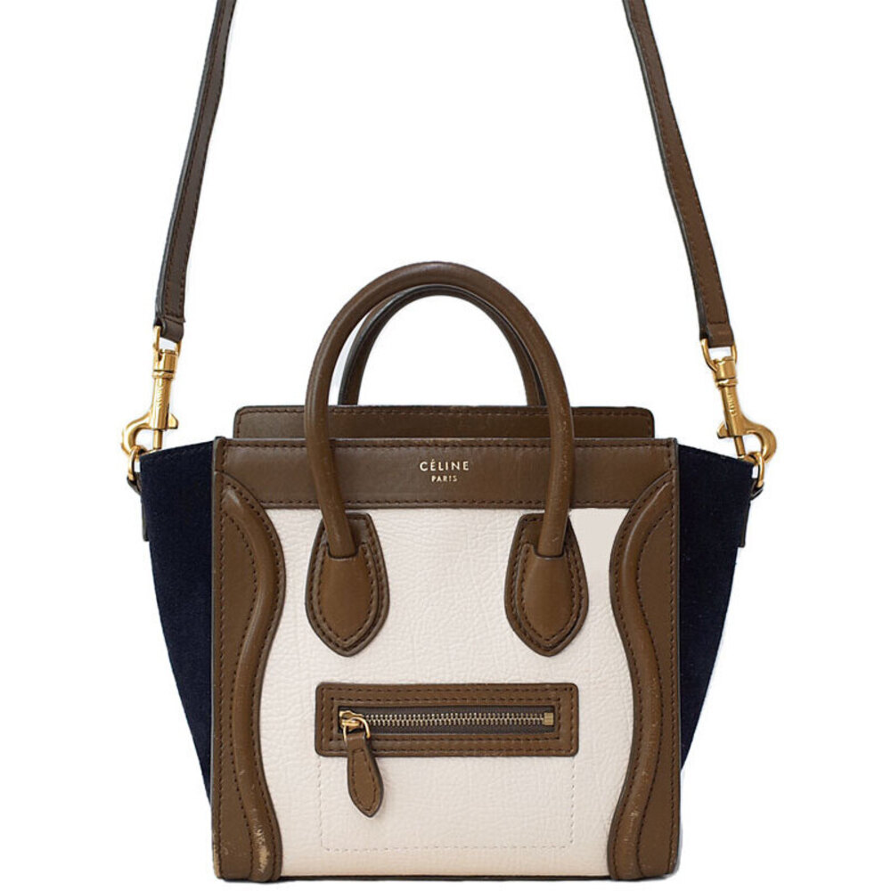 Celine Luggage Shopper Leather Shoulder Bag